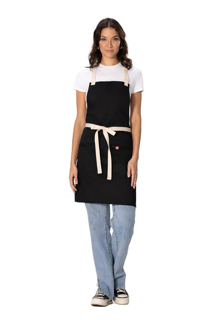 Chef Works - Delantal unisex Ridgewood, color negro, talla única, Negro -, Talla única