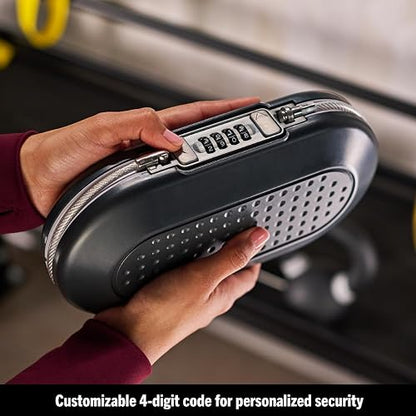Master Lock 5900D Caja de Seguridad Portátil | 2-0.25 pulgadas de alto x 9-17/32 pulgadas de ancho x 4-0.9 pulgadas de profundidad, portátil seguro