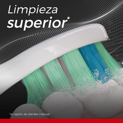 Philips Colgate Cepillo Dental Eléctrico SonicPro 10 con 4 Repuestos | Remueve 200% Más Placa, 31.000 Movimientos por Minuto, Cuidado Suave y Efectivo, 1 Modo de Cepillado: Clean