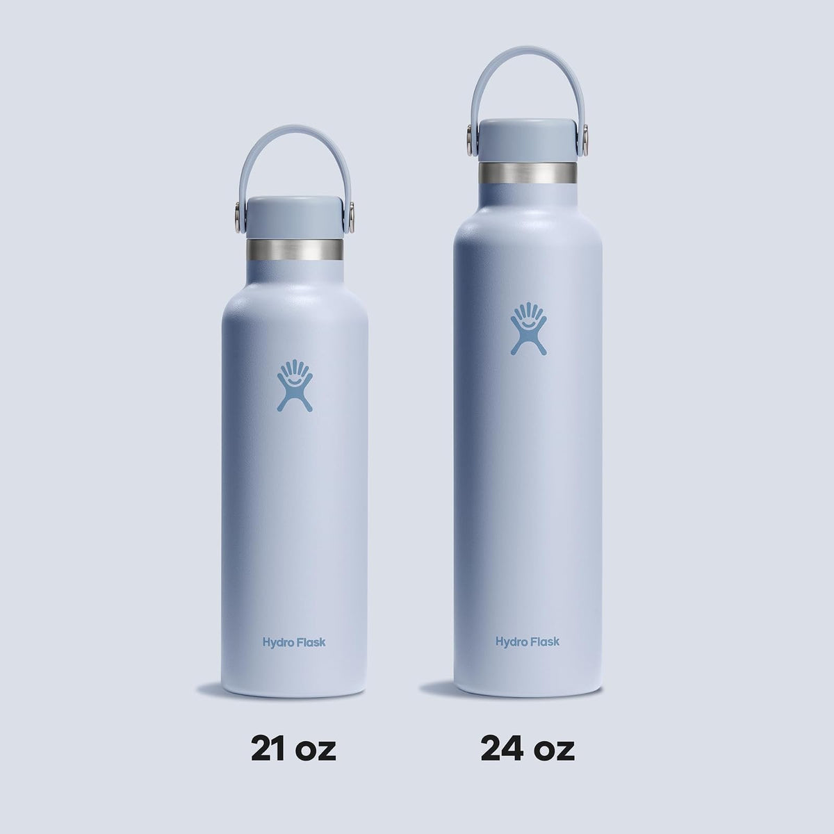 Hydro Flask - Botella de agua de acero inoxidable aislada, no derrama, a prueba de fugas en color azul surf de 20 onzas