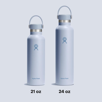 Hydro Flask - Botella de agua de acero inoxidable aislada, no derrama, a prueba de fugas en color azul surf de 20 onzas