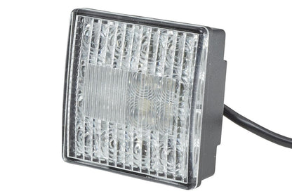 HELLA Luz de Marcha LED 24 V 80 x 80 x 33.7 mm, Rojo, 2ZR 357 029-151