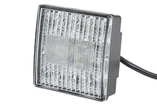 HELLA Luz de Marcha LED 24 V 80 x 80 x 33.7 mm, Rojo, 2ZR 357 029-151