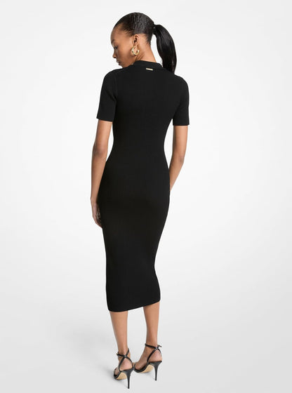 Michael Kors Short Sleeve Midi Polo Dress Vestido Polo Midi de Manga Corta Mujer