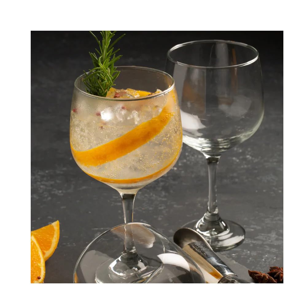 Cristar Ginebra Juego de 6 Copas de Vidrio para Gin Cocktail