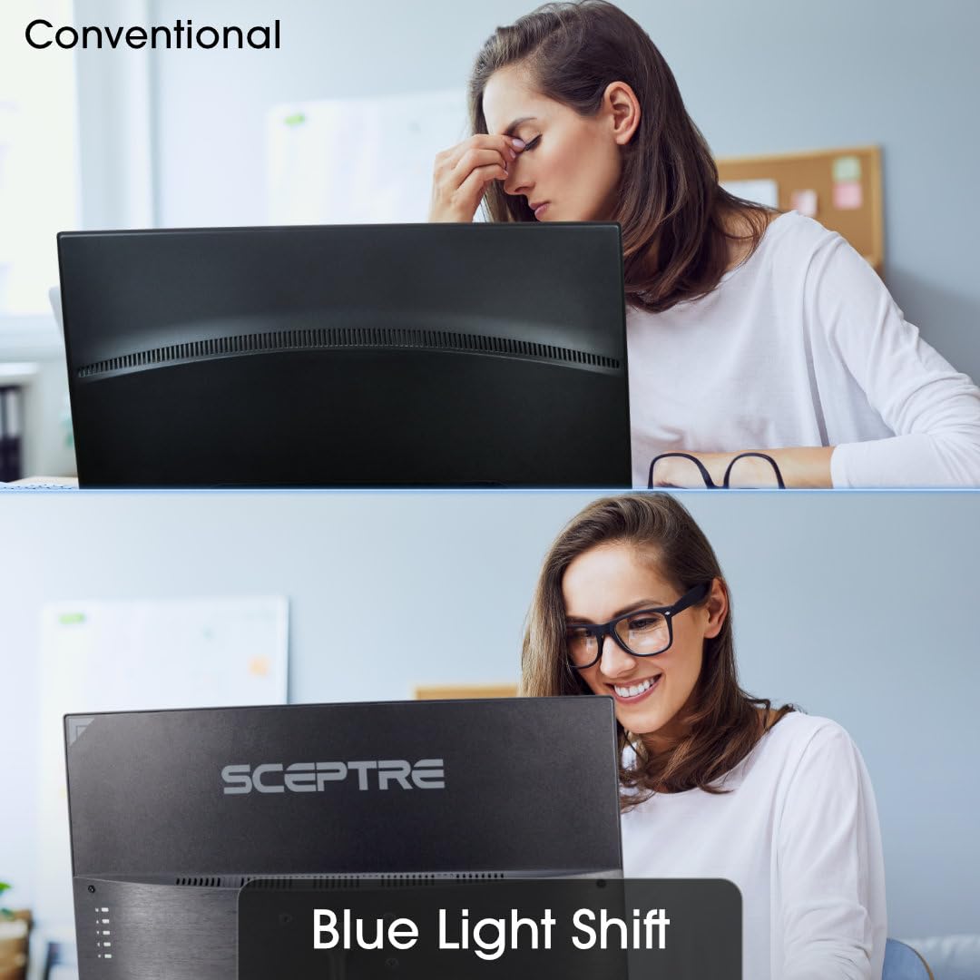 Sceptre 27" Gaming Monitor 1080p up to 165Hz 1ms AMD FreeSync Premium HDMI DisplayPort Build-in Speakers, 93% DCI-P3, Negro máquina (E275B-FWD168)