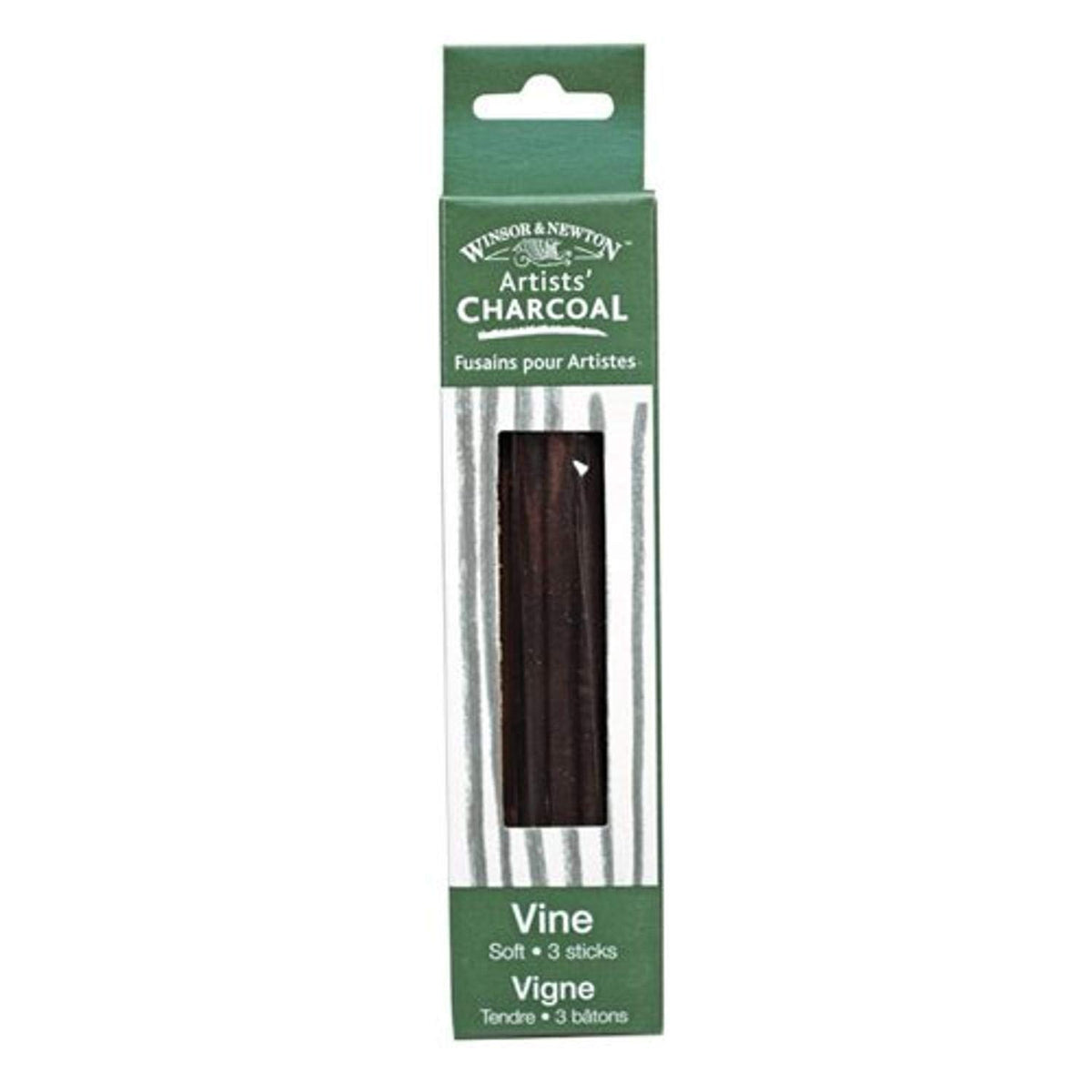 Winsor & Newton Carbón Vine para Dibujo - Caja de 3 - Suave