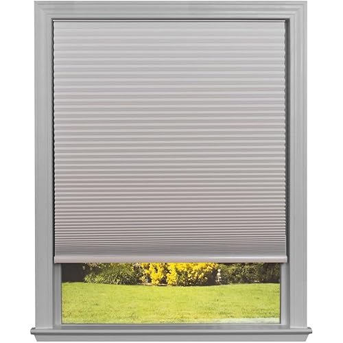 Easy Lift Trim-at-Home Cordless Cellular Blackout Fabric Shade Natural, 36 in x 64 in, (Fits windows 19"- 36")