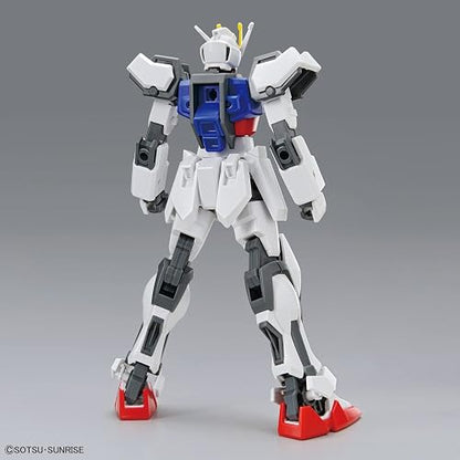 Bandai Hobby EG - Strike Gundam, Gundam SEED, Escala 1/144, 85 Piezas | Sin pegamento ni pintura, ideal para principiantes, articulación amplia, ensamble sencillo y rápido