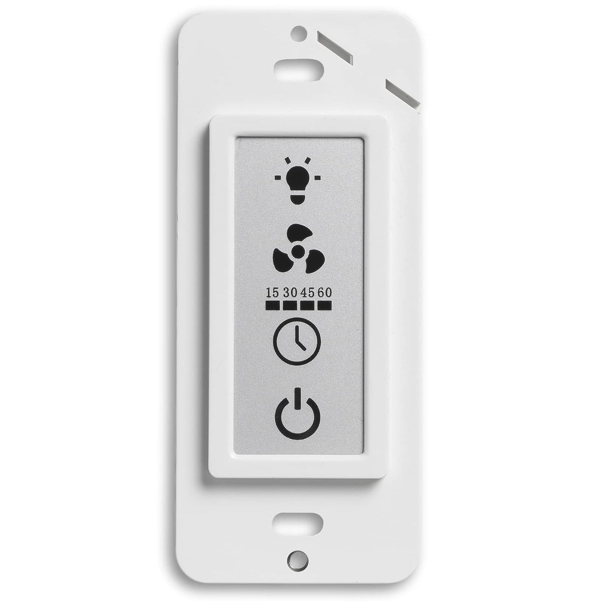 Homewerks 7150-12 - Interruptor de temporizador LCD para ventilador de ventilación y luz, 3 funciones
