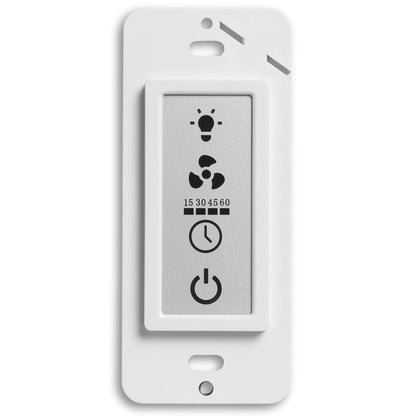 Homewerks 7150-12 - Interruptor de temporizador LCD para ventilador de ventilación y luz, 3 funciones