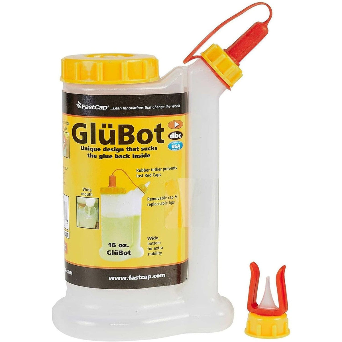 FastCap Glu-Bot Botella para pegamento (16 onzas)