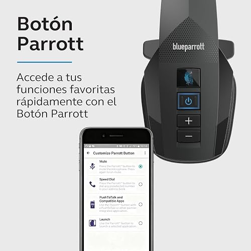 BlueParrott Auriculares Bluetooth B350-XT | Auriculares con cancelación de ruido del 96% para conductores de camiones; ligeros, cómodos, IP54, 24 h de autonomía