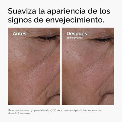 The Ordinary Multi-Peptide + Hyaluronic Acid, Suero para signos de la edad con Péptidos y Ácido Hialurónico — Fórmula para mejorar patas de gallo, elasticidad y firmeza de la piel, 30ml