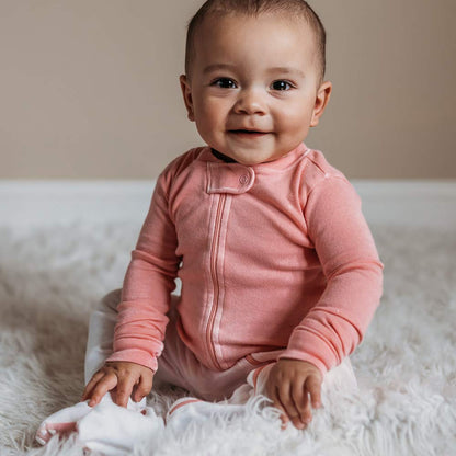 HonestBaby Organic Cotton Footed Sleep & Play Pajamas Mamelucos para bebs y Nios pequeosBebé-Niños