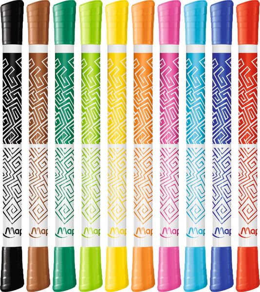 Maped - Color'Peps - Plumones Duo Tip - cja/10 piezas