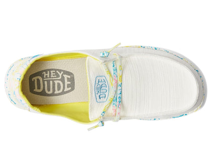 HEYDUDE Mujer Lexi Azul con Rayas | Mocasines Mujer | Zapatos sin Cordones para Mujer | Cómodo y Ligero