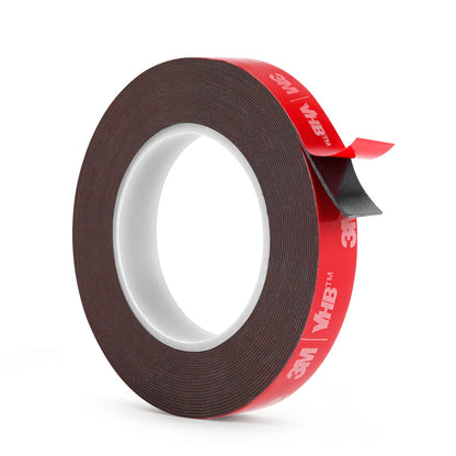HitLights - Cinta adhesiva de doble cara, resistente e impermeable, de espuma de montaje, 10 pies de largo, 0.39 pulgadas de ancho para tiras de luces LED, decoración del hogar, automóvil, vidrio, letrero, hecha de cinta 3M