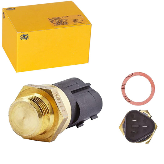 Hella Interruptor de Temperatura Ventilador del Radiador 6ZT 007 800-111, 12V, 3 Conexiones