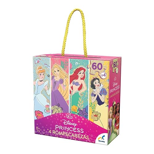 Rompecabezas 4 En 1 Princesas 60 Piezas X 4