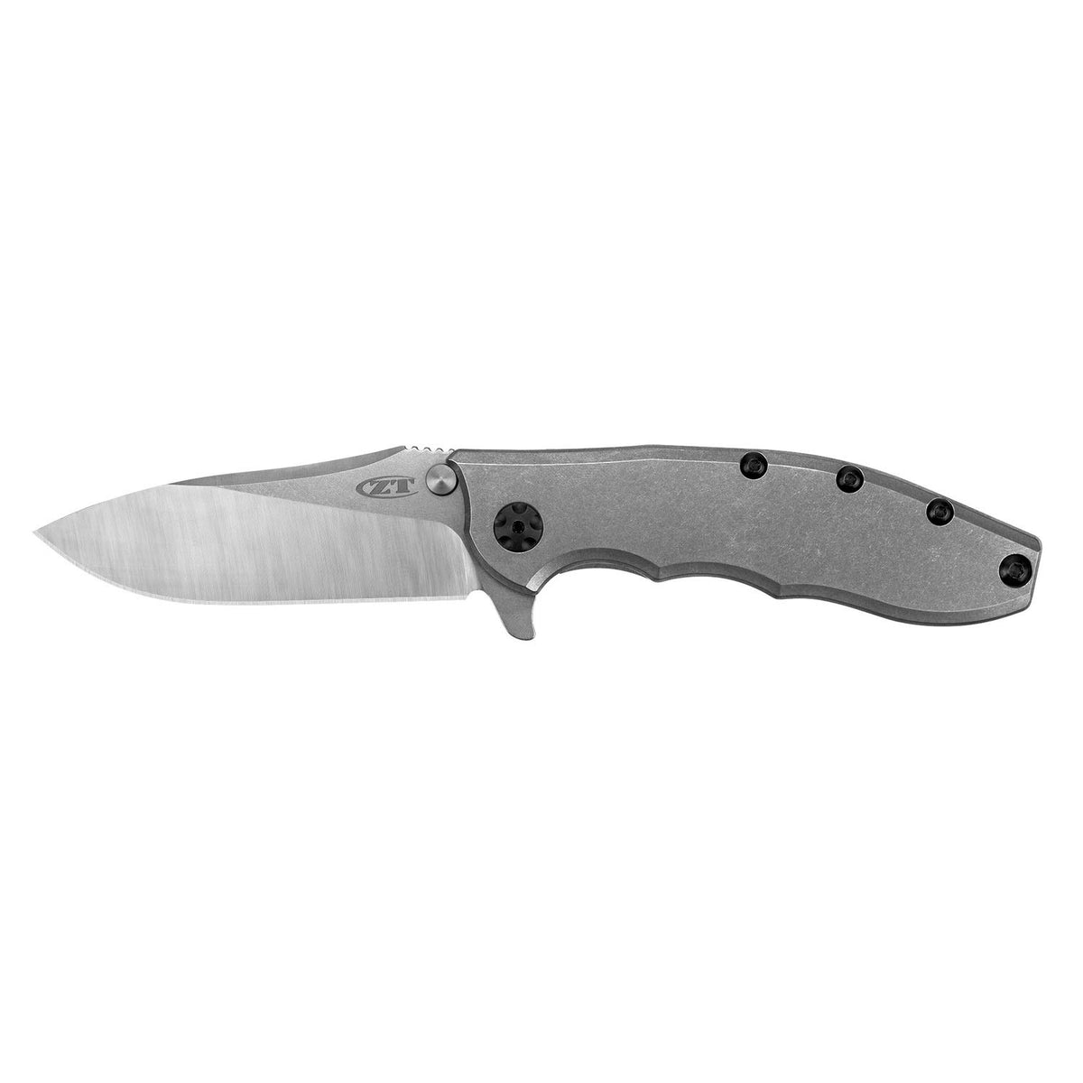 Navaja de Bolsillo obstaculizadora de tolerancia Cero; Hoja de Acero CPM 20CV de 3,5 Pulgadas, Sistema de Apertura con rodamiento de Bolas KVT, Aleta, Clip de Transporte Profundo Reversible, Mango de
