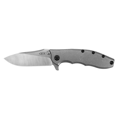 Navaja de Bolsillo obstaculizadora de tolerancia Cero; Hoja de Acero CPM 20CV de 3,5 Pulgadas, Sistema de Apertura con rodamiento de Bolas KVT, Aleta, Clip de Transporte Profundo Reversible, Mango de