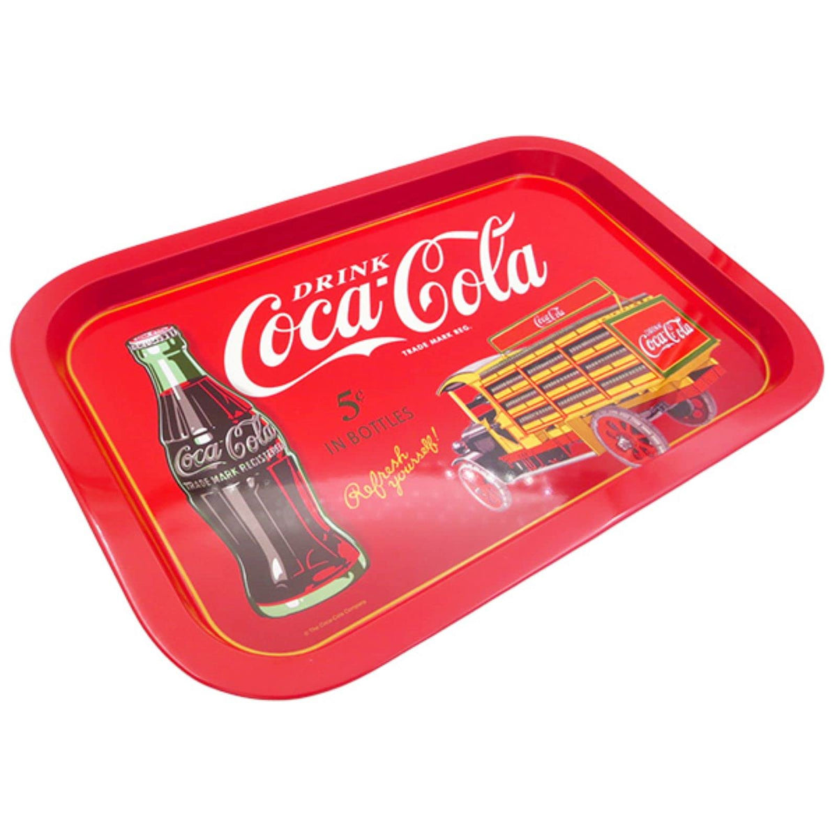The Tin Box Company Coca Cola - Bandeja Rectangular (778417-12), Color Rojo