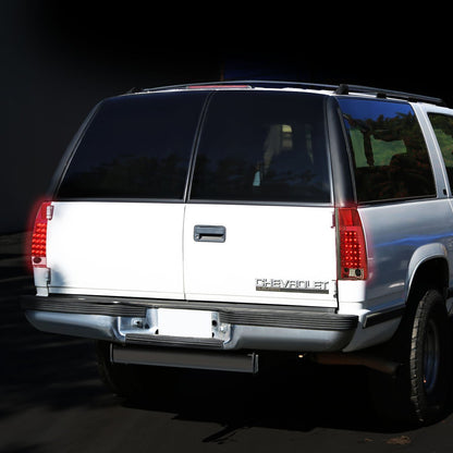 DNA Motoring Luz Trasera LED del Conductor y Pasajero, Cromado TL-C10-LED-CH-RD