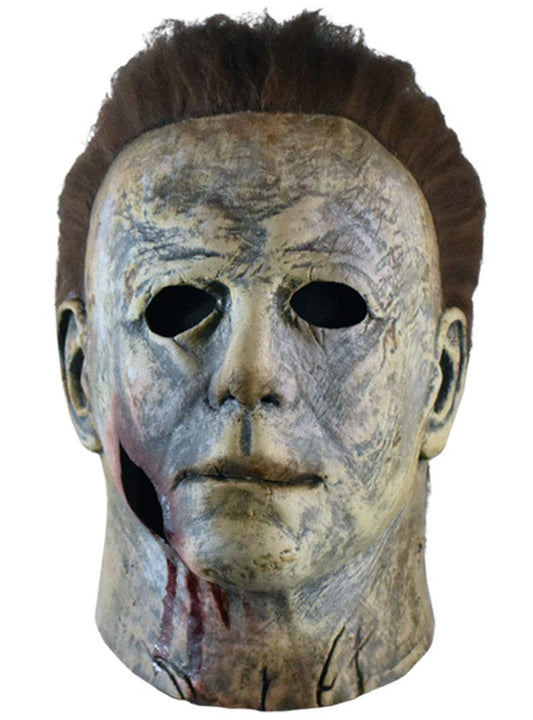 Máscara Original de Michael Mayers 2018 Final Battle, Disfraz de Asesino Psicopata de Película de Halloween Ideal para Colección o Fiestas de Disfraces