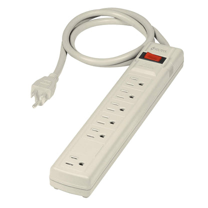 Volteck Multicontacto de Uso Rudo con Supresor, 110 Joules - 6 contactos