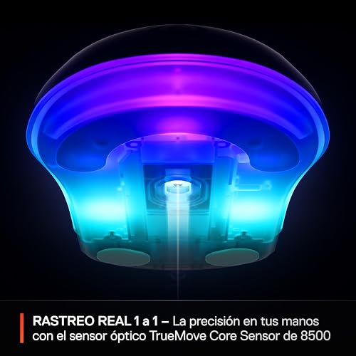 SteelSeries Rival 3 Gen 2 Mouse para Juegos — Sensor óptico de núcleo TrueMove de 8500 dpi — 60 Millones de clics — Baja latencia — 77 g Ligero — 100% PTFE Pies — RGB — Blanco