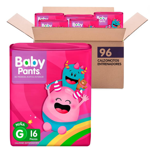 Baby Pants Calzón Entrenador Niña, Talla G; 96 pañales