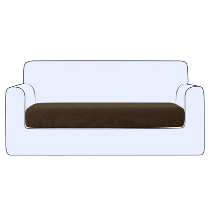 Ouka Funda de Cojín Elástica para Sofá, Reversible - Café - Mediano