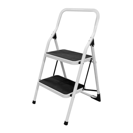 Surtek ETT2 Surtek Escalera tubular plegable tipo taburete de acero de 2 escalones, color, pack of/paquete de 1