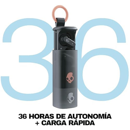 Skullcandy Dime EVO Wireless Earbuds with Clip-Anywhere Case - True Black | In-Ear Fit, Noise Isolating, 36 Hours Battery, Microphone for iPhone Android, Easy Clip-On Design, Travel, Commuting