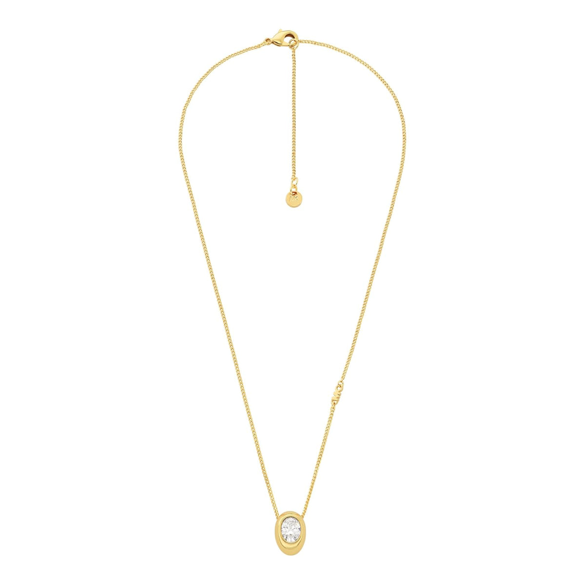 Collar con colgante de pieza ovalada de Michael Kors para mujer, MKJ8472710
