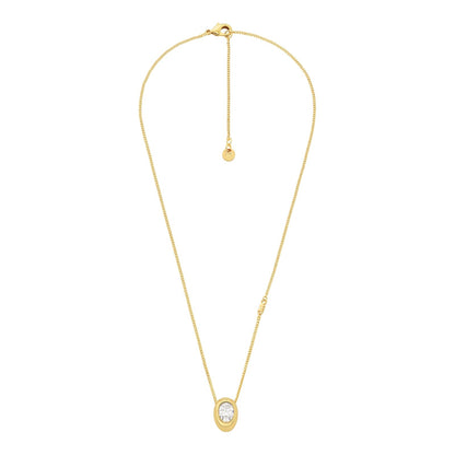 Collar con colgante de pieza ovalada de Michael Kors para mujer, MKJ8472710