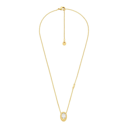 Collar con colgante de pieza ovalada de Michael Kors para mujer, MKJ8472710
