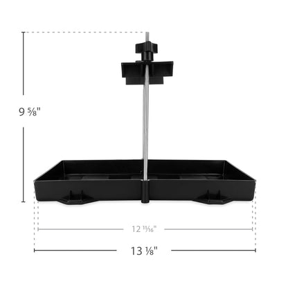 Camco 55404 - Bandeja Grande de retención de batería para vehículos recreativos y Marinos para Detener el Movimiento Durante el Transporte (55404)