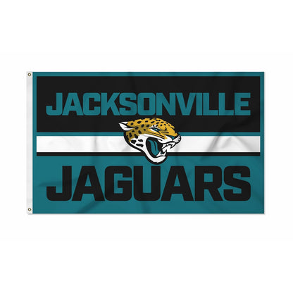 Rico Industries Bandera NFL 3x5 pies, Varios Equipos - Jacksonville Jaguars