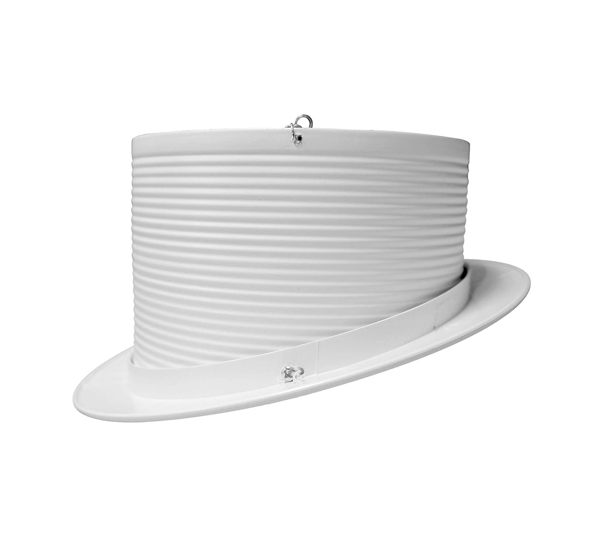 NICOR Lighting 6 pulgadas. Borde de pendiente empotrable blanco con deflector (17711)