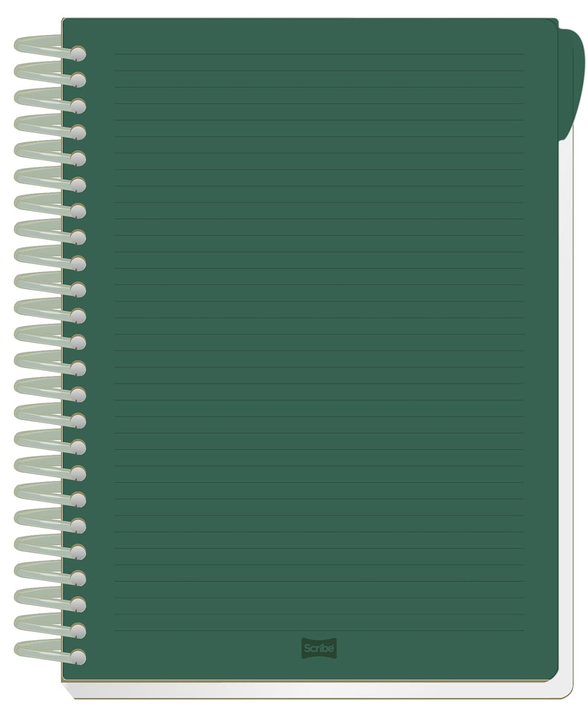 Scribe®, Excellence, Cuaderno Profesional, Pasta Dura, Espiral Sencillo, Cuadro Chico (C.5), 200 hojas, Portada Rojo/Negro