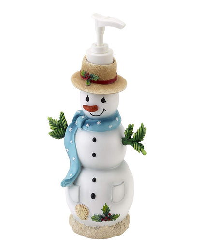 Avanti Linens Coastal Snowman Lotion Pump, Multicolor