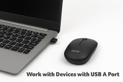 Acer AMR100 Mouse Inalámbrico | Hasta 1600 dpi, 2.4 GHz USB