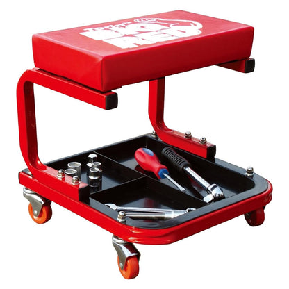 Big Red Torin Asiento Rodante con Bandeja de Herramientas TR6300 | Rojo, Grande, 38.1 cm x 38.1 cm x 38.1 cm, soporta 250 lb