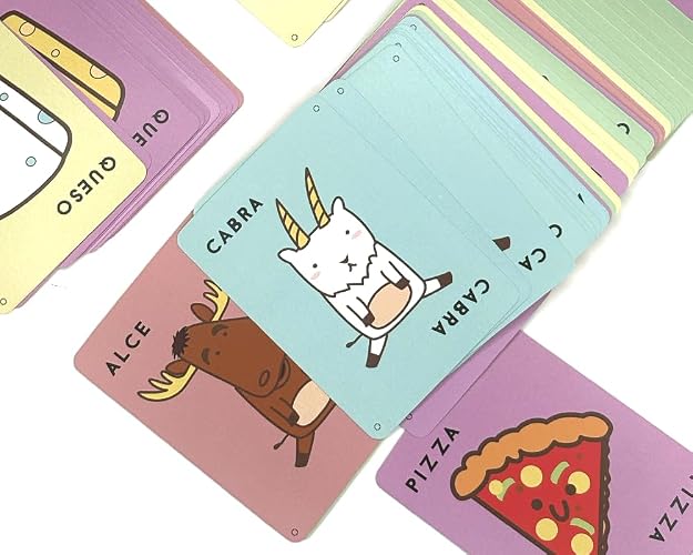 Taco, Vuelta, Cabra, Queso, Pizza | Juegos De Mesa Niños 8 Años | Juego De Mesa | Juegos De Cartas | Regalos para Niños| Compatible con Taco Original | En Español
