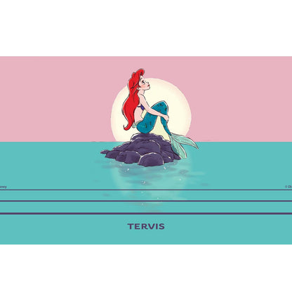 Tervis Traveler Disney The Little Mermaid Thoughtful Ariel - Vaso de viaje con aislamiento de triple pared, mantiene las bebidas frías y calientes, 30 onzas, acero inoxidable