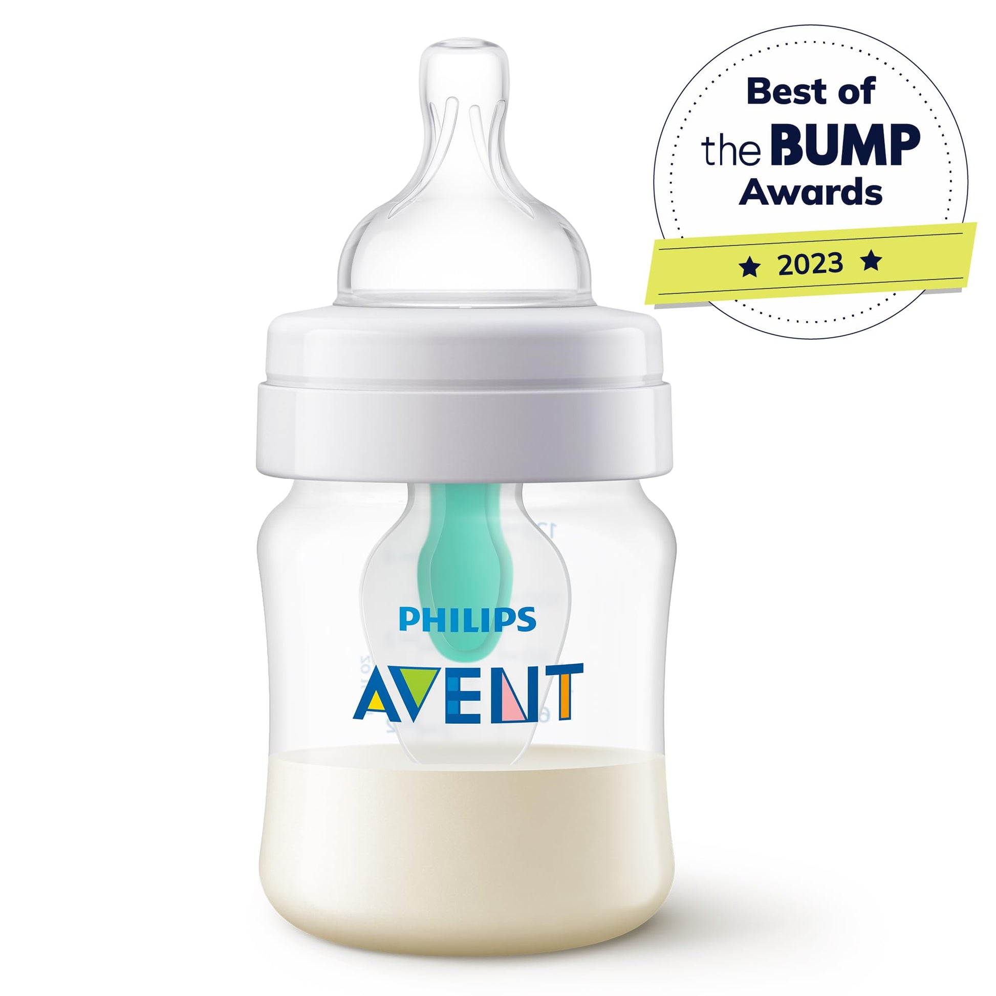 Philips Avent Biberones anticólicos, 4 onzas, paquete de 4, transparente, SCY701/04