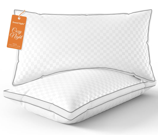 Sweetnight - Juego de 2 sillones de Dormitorio estándar, numerosos y Luminosos, para Hombre y Mujer, para Dormir Boca Abajo, por la Noche, tamaño 18 x 24