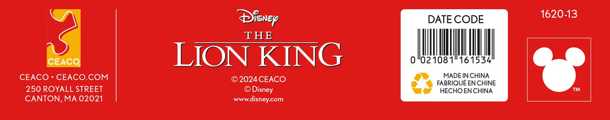 Ceaco - Disney - El Rey León - Hacer Caras - Brillan en la Oscuridad - Rompecabezas de 100 Piezas